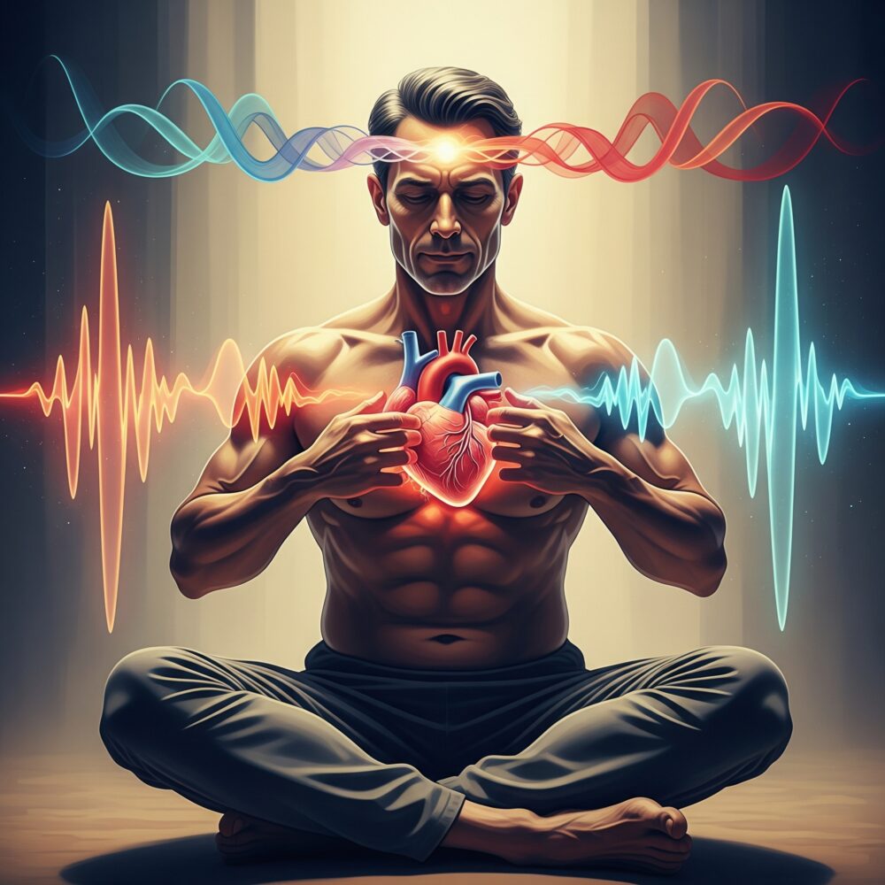 Healthy-man-with-chakras-vibration-sound-and-healthy-brain
